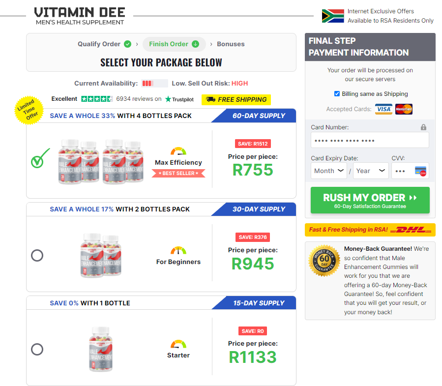 vitamin dee Gummies Price iN South Africa