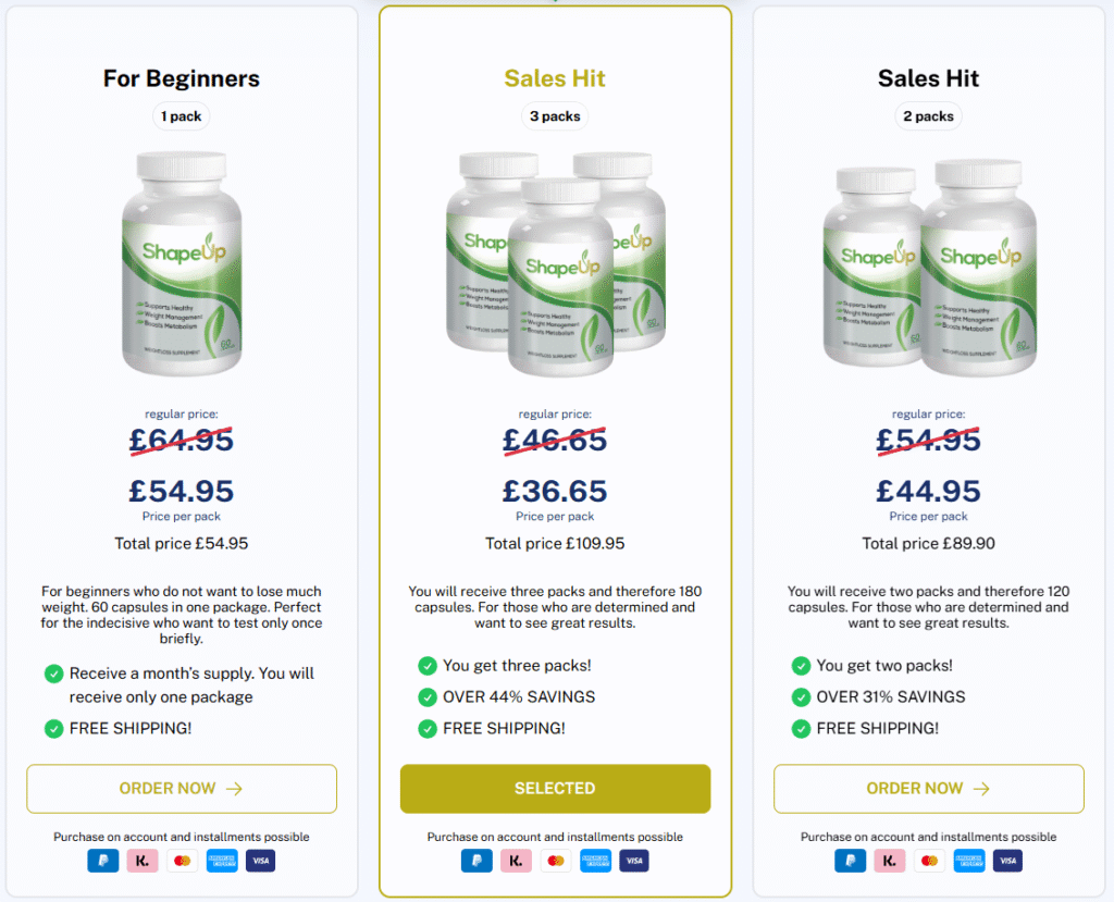 ShapeUp Diet Capsules Price Reviews